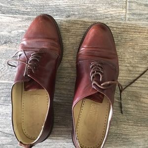 Joan & David brown leather oxford shoes